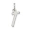 Sterling Silver Small Initial Letter T Charm Pendant Jewerly 19mm x 8mm